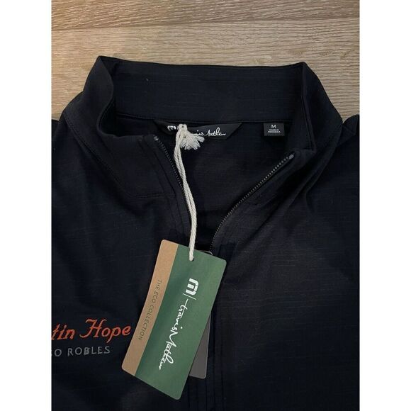 Travis Mathew Mens Black Eco Collection Pullover Golf Sweater Size Medium - Picture 3 of 3